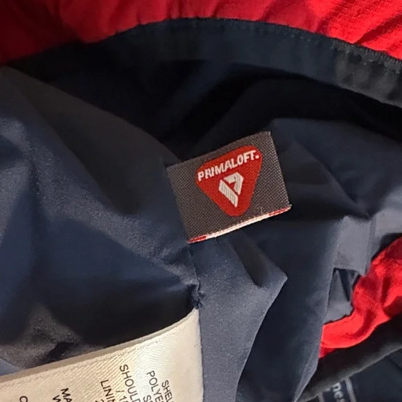 Vineyard Vines Red and Navy Quarter-Zip Marine Air Shep pullover Jacket - Picture 6 of 7